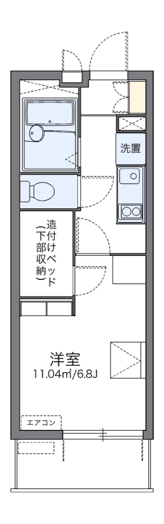 レオパレスＴＯＫＵ 302号室 間取り