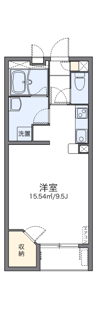 レオネクストＧｒｅｅｎ　ハイツ 103号室 間取り