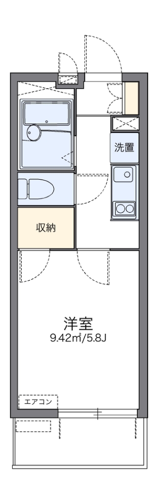 レオパレスＲｅｉ 301号室 間取り