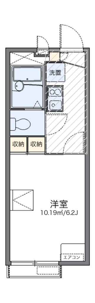 レオパレス鎌倉台 203号室 間取り