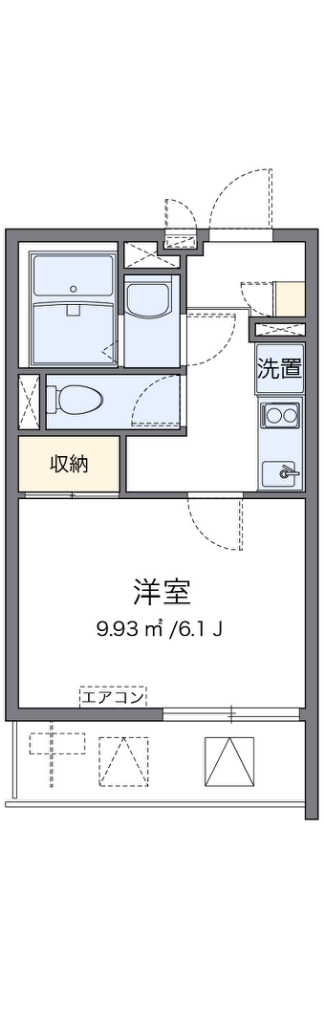 クレイノスターⅢ 202号室 間取り