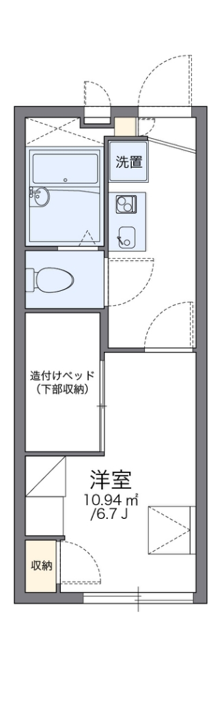 レオパレスＭ 209号室 間取り