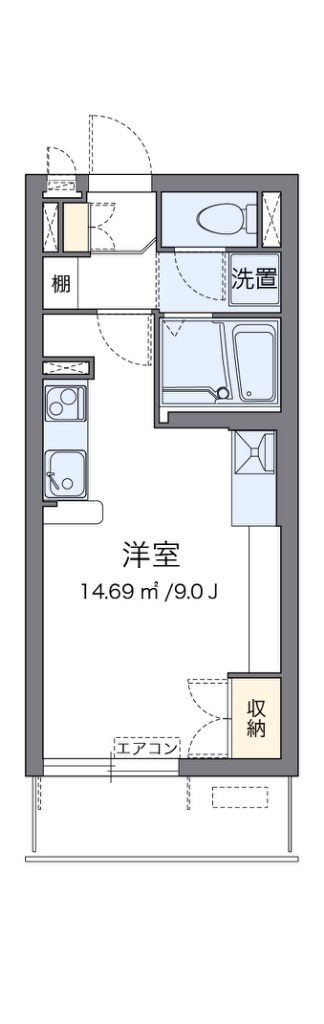 ミランダパークヒルズ妙蓮寺 107号室 間取り