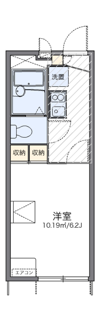 レオパレス鎌倉台 109号室 間取り