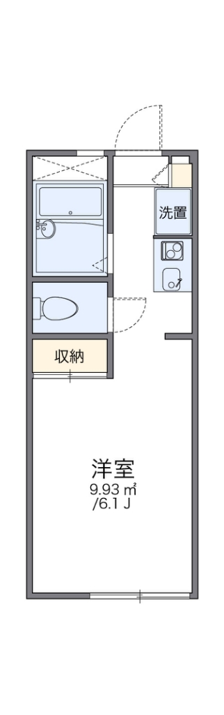 レオパレスヴェルジェ 103号室 間取り