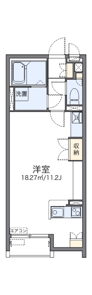レオネクストグラースⅢ 103号室 間取り