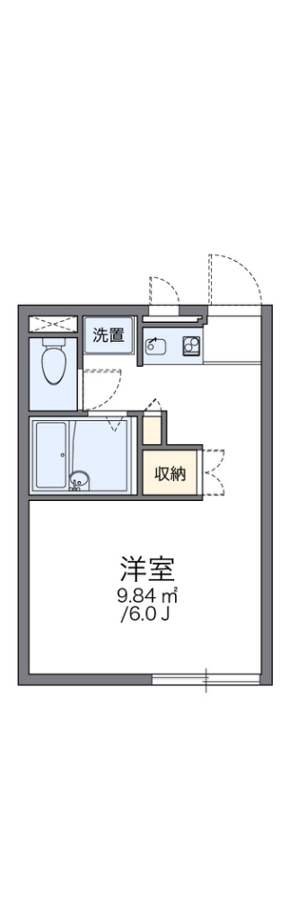 レオパレスＬａ　Ｐｒｉｍｏ　Ｗｏｒｌｄ 205号室 間取り