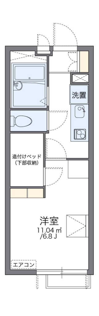 レオパレス志茂 204号室 間取り