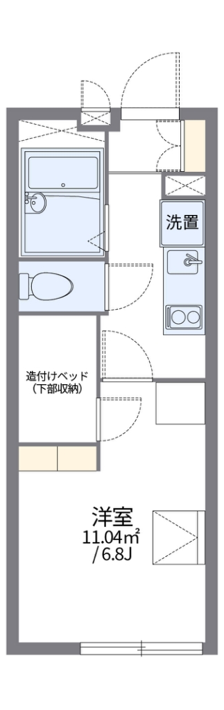 レオパレス山幸 102号室 間取り