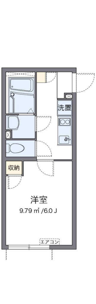 クレイノピアフ 203号室 間取り