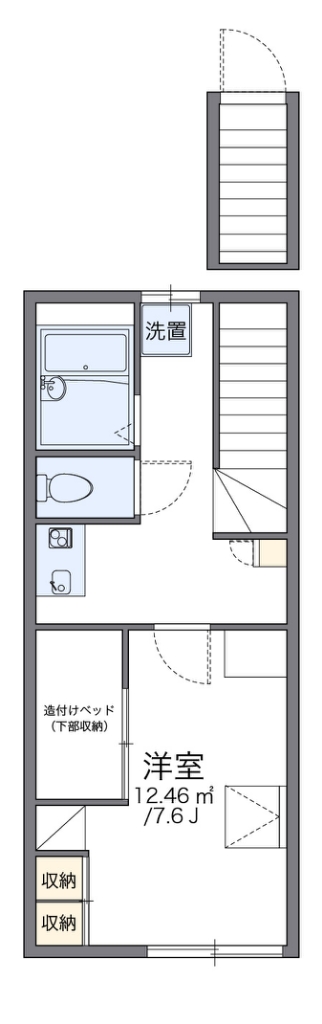 レオパレスフェンテ 203号室 間取り