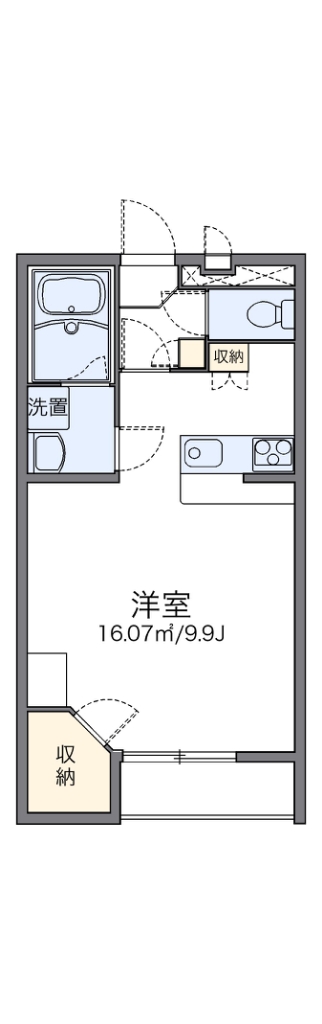 レオパレス鎌倉台Ⅱ 203号室 間取り