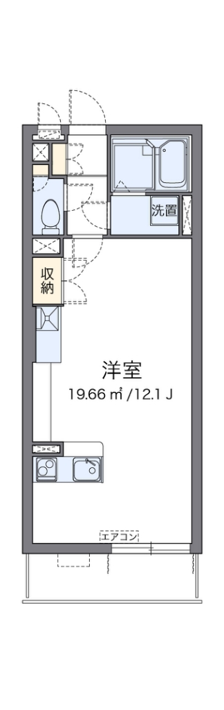 ミランダクレールコート新里 305号室 間取り