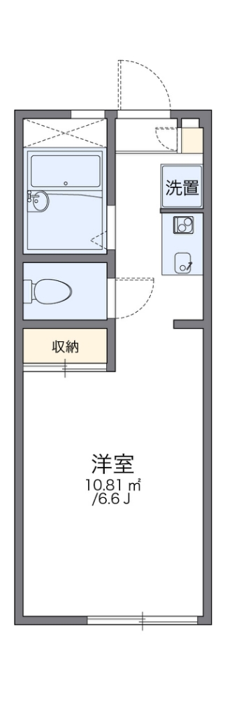 レオパレスセゾン 102号室 間取り