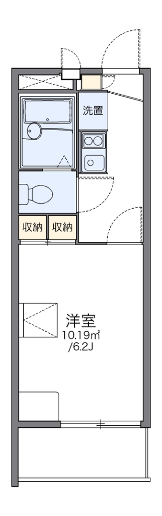 レオパレスグレイス壱番館 101号室 間取り