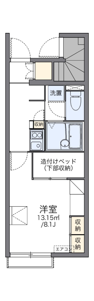 レオパレスシュガーハイム 101号室 間取り