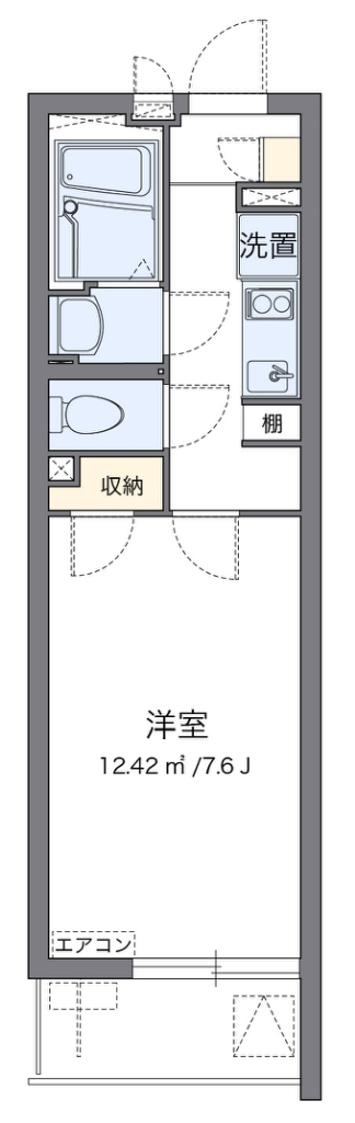 クレイノスクエア与野 304号室 間取り