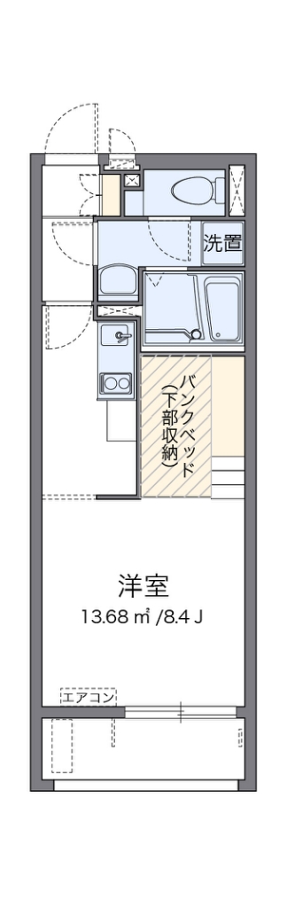 レオネクストスマイルタウンⅡ 102号室 間取り