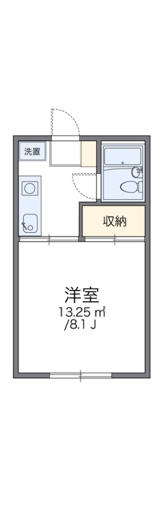 レオパレス山際 104号室 間取り