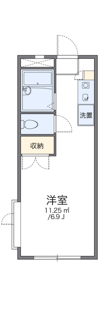 レオパレスＡＮＮＥＸＥＧＡＷＡ 212号室 間取り