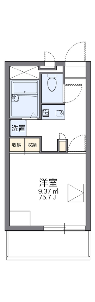 レオパレスハピネス湘南 203号室 間取り