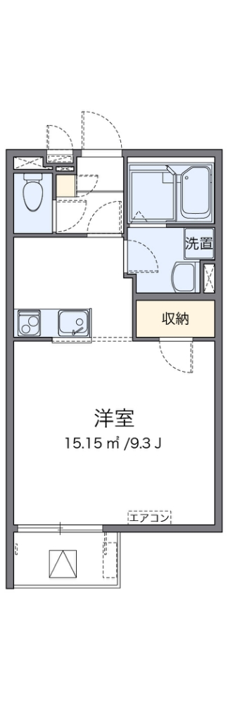 クレイノＲｉｖｅｒ　ｃｉｔｙ 403号室 間取り