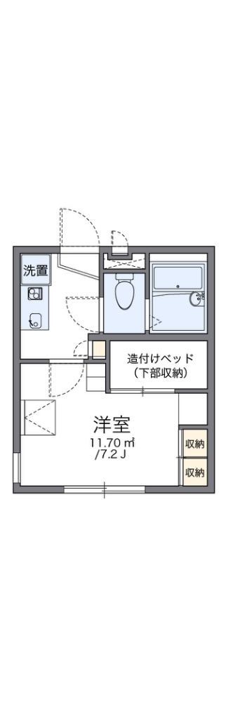 レオパレスＯｈａｎａ 201号室 間取り