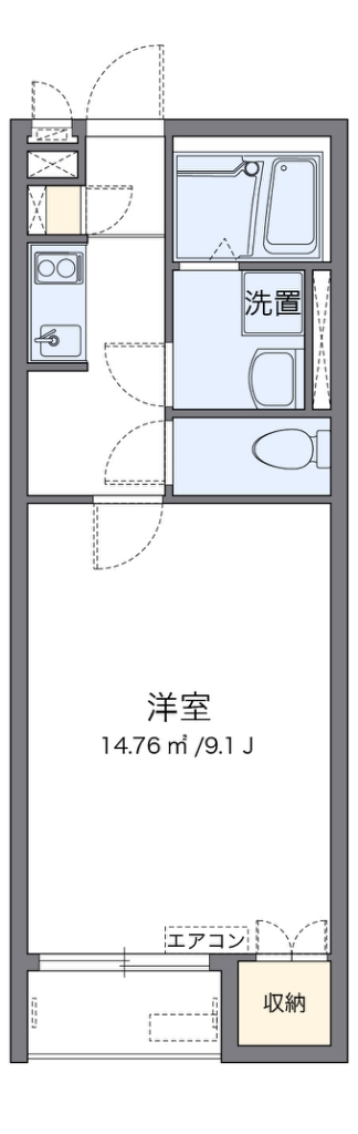 ミランダル　シエル　Ⅱ 203号室 間取り