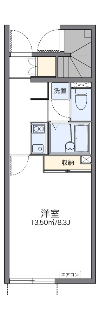 レオネクストことぶき 102号室 間取り