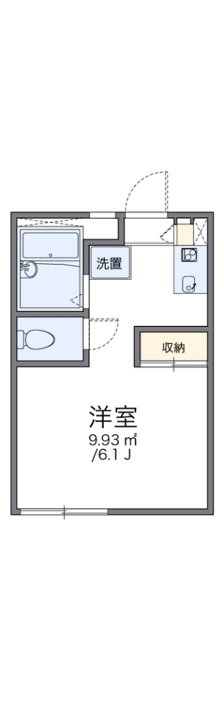 レオパレス篭山西 201号室 間取り