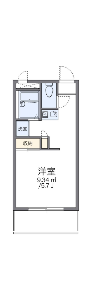 レオパレスコーポテラダ 104号室 間取り