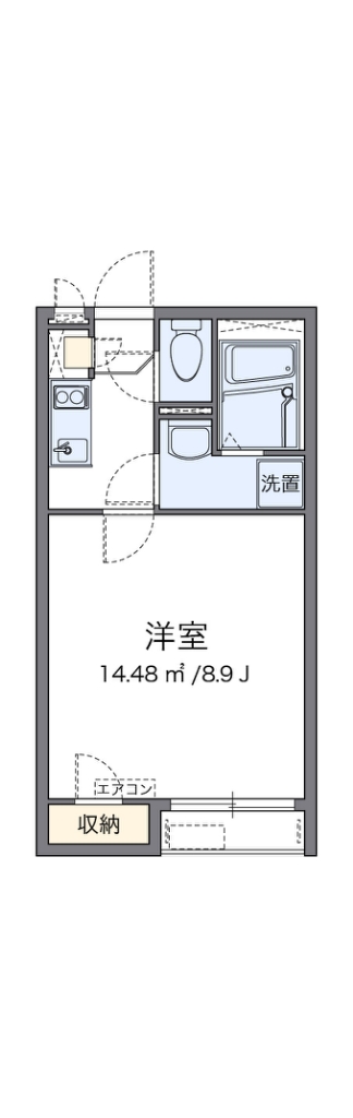 クレイノビュートップ相原 205号室 間取り