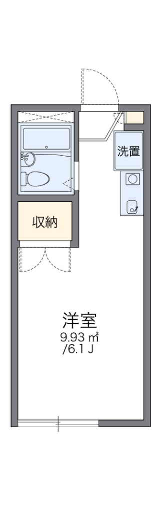 レオパレスアムールⅠ 203号室 間取り