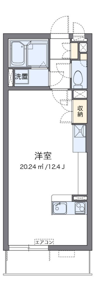 クレイノル　ボヌール白岡 104号室 間取り