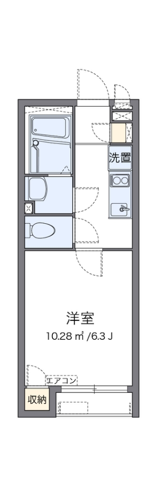 ミランダファレノ 205号室 間取り