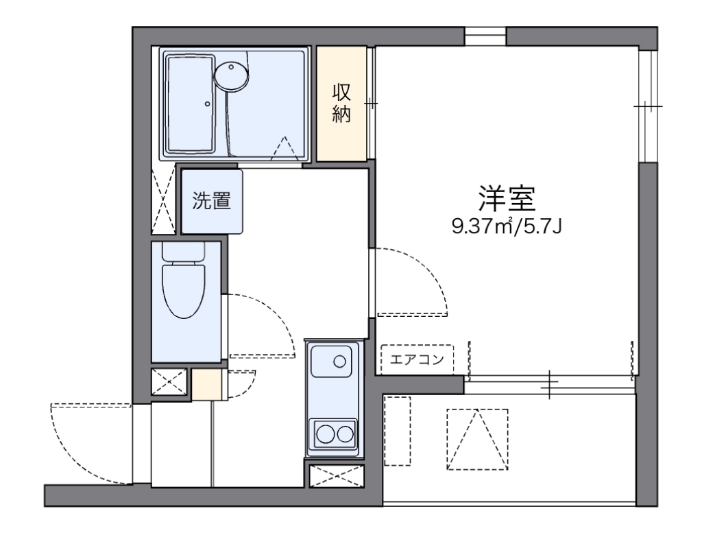 レオネクストＫＤ２ 101号室 間取り