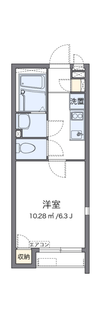 ミランダファレノ 208号室 間取り