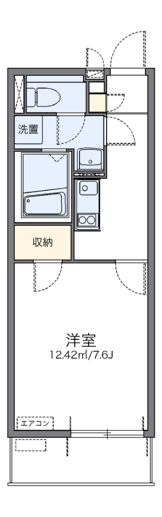 レオネクストフォーブル 203号室 間取り