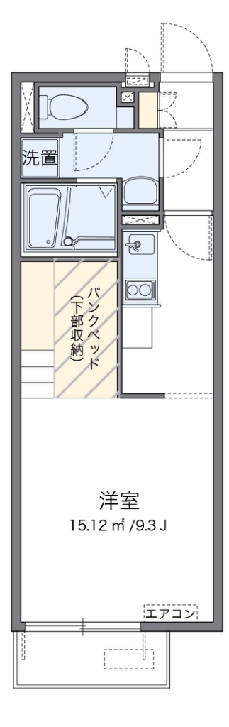 レオネクストグランツール 105号室 間取り