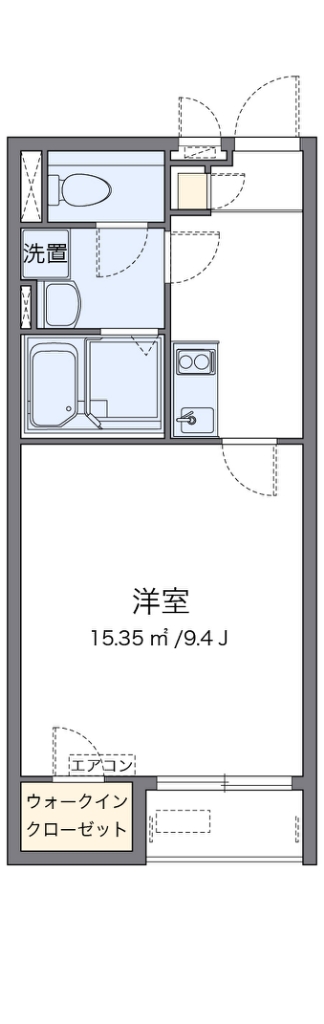 クレイノマルシェ 204号室 間取り