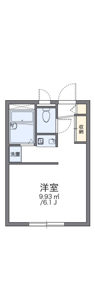 レオパレスブランシェ海老名Ⅲ 104号室 間取り