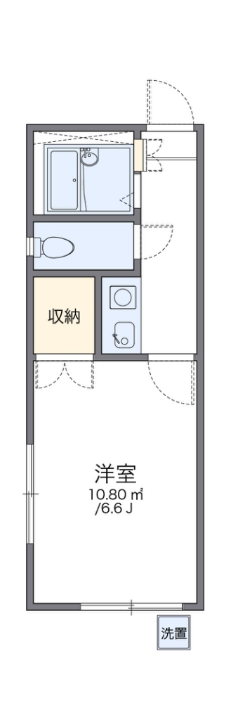 レオパレス多摩センター 105号室 間取り