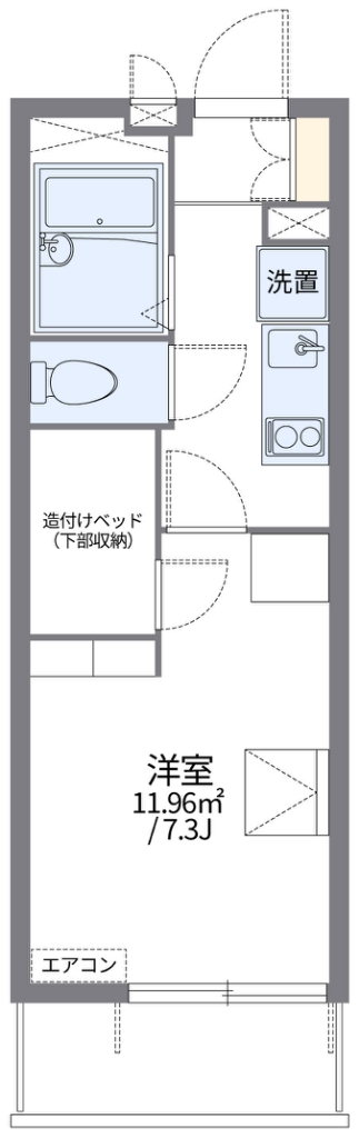 レオパレスフォーシーズン 303号室 間取り