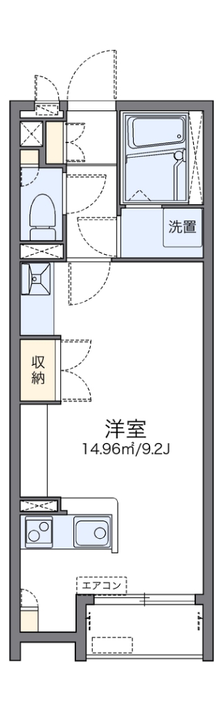 レオネクスト撫子邸 107号室 間取り