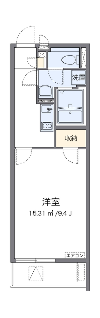 クレイノラルーチェ 105号室 間取り