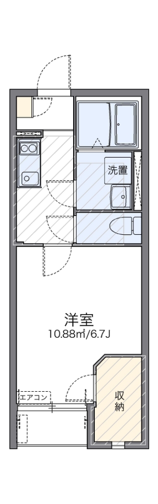 レオネクストルミエール西台Ⅲ 202号室 間取り