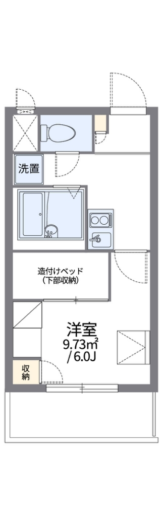 レオパレスカサ　リリオ 203号室 間取り