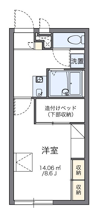 文理台 102号室 間取り