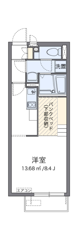 レオネクストスマイルタウンⅡ 106号室 間取り