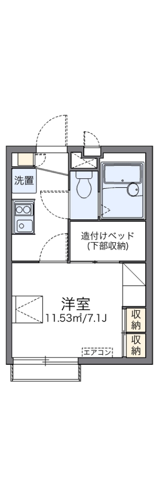 レオパレス櫻の夢 304号室 間取り